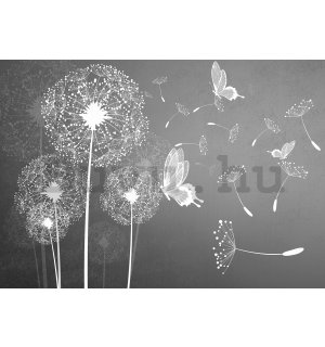 Fotótapéta: Gyermekláncfű és pillangók - 184x254 cm