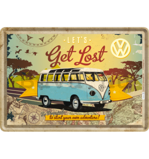 Fém képeslap - VW Let's Get Lost