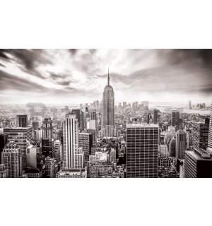 Vászonkép: New York látképe (fekete-fehér) - 75x100 cm