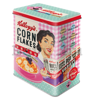 Fémdoboz L - Kellogg's Happy Hostess Corn Flakes