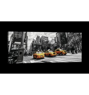 Vászonkép: New York (Taxi) - 145x45 cm