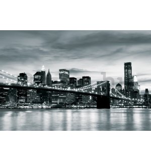 Fotótapéta: Brooklyn Bridge (feket - 104x152,5 cm
