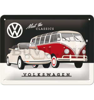 Fémtáblák: VW Meet The Classics - 15x20 cm