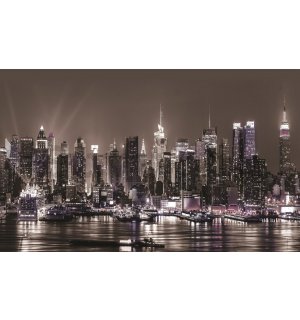 Vlies fotótapéta: Éjszakai New York - 416x254 cm