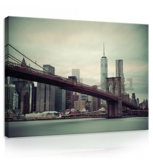 Vászonkép: Brooklyn Bridge (2) - 75x100 cm