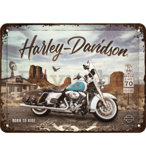 Fémtáblák: Harley-Davidson Route 66 Road King Classic - 20x15 cm
