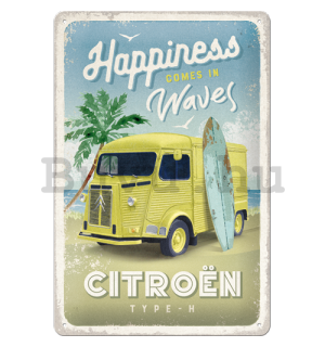 Fémtáblák: Citroën Type H (Happiness Comes In Waves) - 20x30 cm