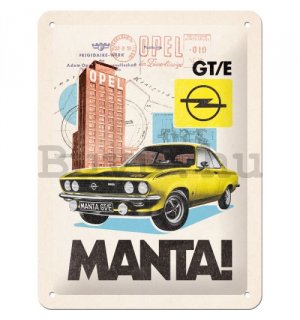 Fémtáblák: Opel Manta! GT/E - 15x20 cm