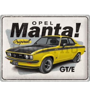Fémtáblák: Opel Manta GT/E - 40x30 cm