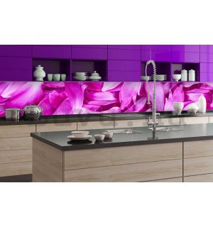 Öntapadós mosható tapéta konyhába - Ibolya levelek, 350x60 cm