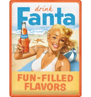 Fémtáblák: Fanta (Fun-Filled Flavors) - 30x40 cm