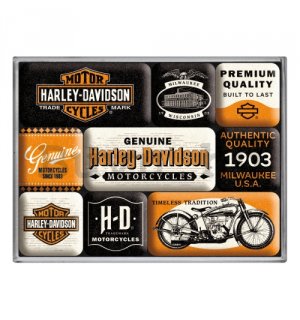 Mágnes készlet - Harley-Davidson - Genuine Motorcycles Milwaukee