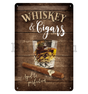 Fémtáblák - Whiskey & Cigars