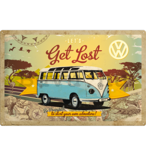 Fémplakát - VW Let's Get Lost